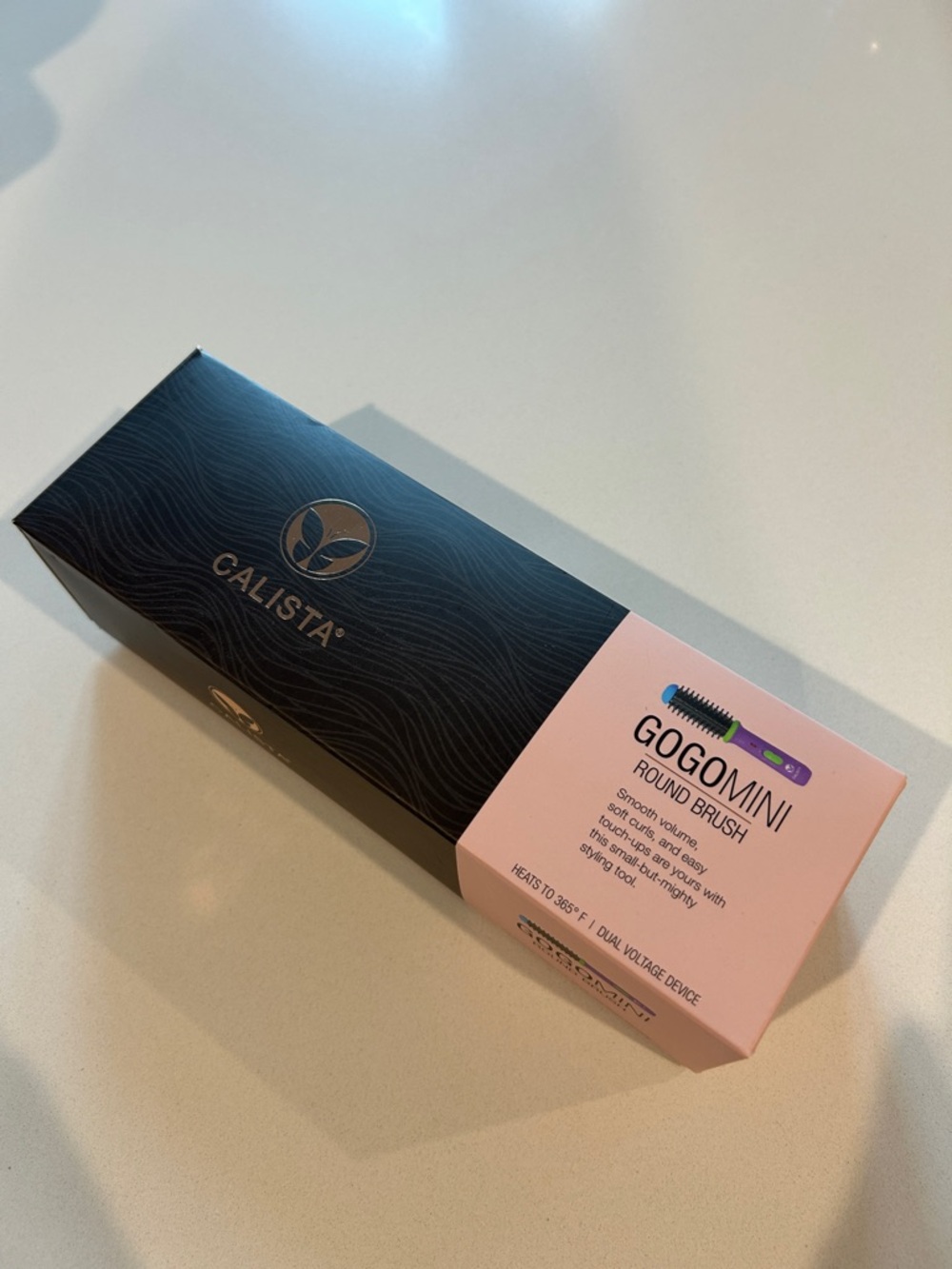 Calista GogoMini Round Brush - Black & Pink